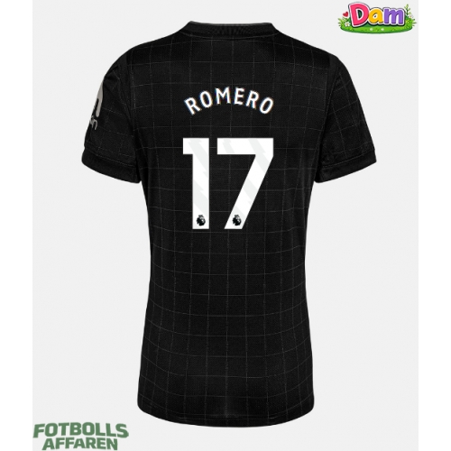 Tottenham Hotspur Cristian Romero #17 Bortatröja Kvinnor 2025-26 Kortärmad